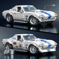 Mattel Brick Shop Hot WheelsJuguete de Construcción Elite 63 Corvette Grand Sport