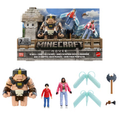 Minecraft A Well-Crafted Escape Figure Pack With 3 Action Figures & 4 Accessories Inspired By The Movie