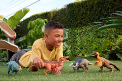 Jurassic World Dinossauro de Brinquedo Rebirth Rugido Selvagem Abelisaurus