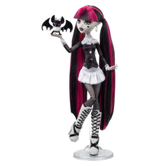 Monster High Reel Drama Draculaura Collector Doll in Black And White, Reproduction With Poster