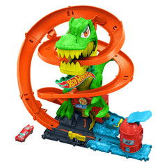 Hot Wheels Ville Échelle1:64 Coffret T-Rex Bataille de Feu