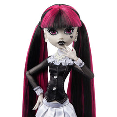 Monster High Reel Drama Draculaura Collector Doll in Black And White, Reproduction With Poster