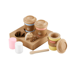 Fisher-Price Coffret Café Pour Emporter en Bois, 15Éléments