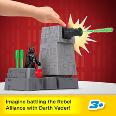 Imaginext Star Wars Death Star Turret Toy Cannon With Darth Vader Diecast Character Key