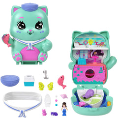 Polly Pocket Coffret Chat Mousaillon, Micro-Poupée, Chats, Access.