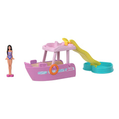 Barbie Mini Barbieland 4-Pack Doll & Vehicle Set, 4 1.5-Inch Dolls & 4 Iconic Toy Vehicles