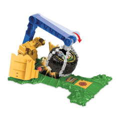 Hw Monster Trucks Coffret de Jeu Défi à Plein Gaz Rhinomite