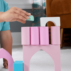 Fisher-Price Coffret Château de Blocs en Bois, 28Éléments en Bois