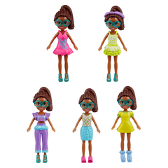Polly Pocket Coffret Mode Aventures à Rio, 4Poupées, 49Éléments