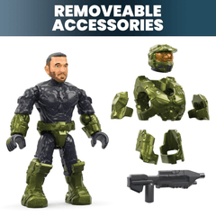 MEGA Halo Fleetcom Warthog Vehicle Building Kit With 5 Micro Action Figures (469 Pieces)