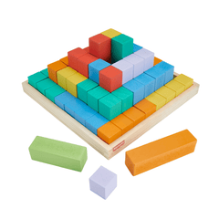 Fisher-Price Blocs à Empiler en Bois, 65Éléments en Bois