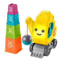 Fisher-Price Grue Comptage et Empilage, Blocs, Lumières, Sons, Mult.
