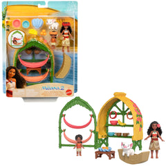 Disney Moana 2 Coffret de Jeu Maison de Village de Moana et Simea