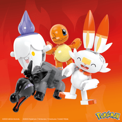 Mega Pokémon Figurines Articulées Équipe de Type Feu (105 Pces)
