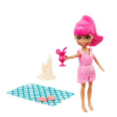 Polly Pocket Coffret Style en Vogue, 4 Poupées de 7,62 Cm, Tenues