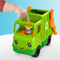Fisher-Price Little People Camion de Recyclage Musical, 5Éléments
