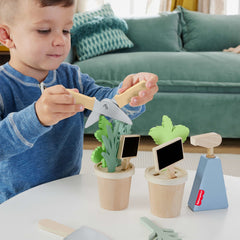 Fisher-Price Coffret Plantes en Bois, Avec Outils, 12Éléments