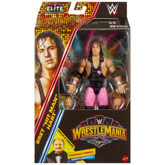 WWE Elite Collection Premium Live EVent Bret Hart Action Figure Set, Wrestlemania Collectible