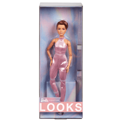 Barbie-Looks-Poupée de Collection N22, Coupe Garçonne et Combinaison