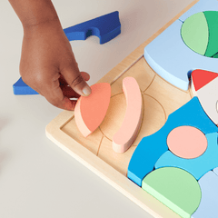 Fisher-Price Casse-Tête de L’Espace en Bois, 42Éléments en Bois