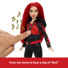 Disney Descendants: The Rise Of Red Doll – Singing Red Doll With Movie-Inspired Clothes & Accessories, Sings “Seeing Red”