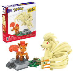 Mega Pokémon Coffret Évolution Goupix (145 Pièces), 2Figurines