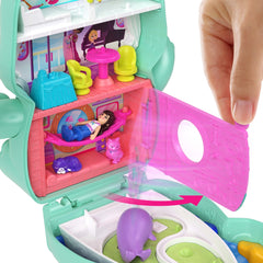 Polly Pocket Coffret Chat Mousaillon, Micro-Poupée, Chats, Access.