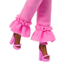 Barbie Style de Luxe Poupée4, Combinaison Rose, Cheveux Tressés