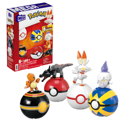 Mega Pokémon Figurines Articulées Équipe de Type Feu (105 Pces)