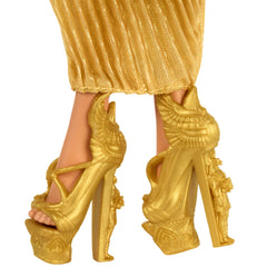 Monster High Howliday Winter Edition Cleo De Nile Collectible Doll in Golden Gown With Fringe Shawl