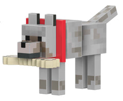 Minecraft-Loup-Figurine 14 Cm à Collectionner Avec Accessoires