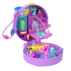 Polly Pocket Coffret Sauvetage du Dauphin, 2Micro-Poupées, Anim.