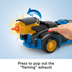 Imaginext DC Super Friends Shake & Spin Batmobile And Batman Figure Set, 4 Pieces