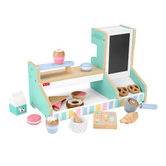 Fisher-Price® Coffret Café en Bois, 20Éléments en Bois