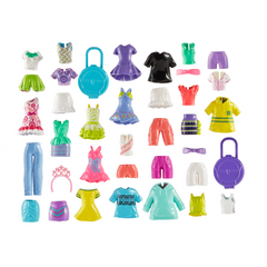Polly Pocket Coffret Mode Aventures à Rio, 4Poupées, 49Éléments