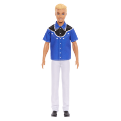 Barbie Fashionistas Ken Doll #226, Blonde Fashion Doll With Western Look, 65Th Anniversary
