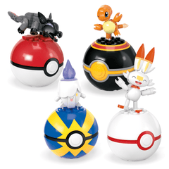Mega Pokémon Figurines Articulées Équipe de Type Feu (105 Pces)