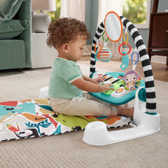 Fisher-Price Tapis Piano Lumières et Apprentissage, Bleu, Français