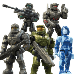 Mega Halo Coffret de Construction Warthog Fleetcom, 5 Figurines