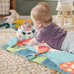 Fisher-Price Planet Friends Tapis D’Éveil Panda à Rouler, 2Jouets