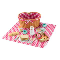 Fisher-Price Coffret Panier de Pique-Nique en Bois, 31Éléments