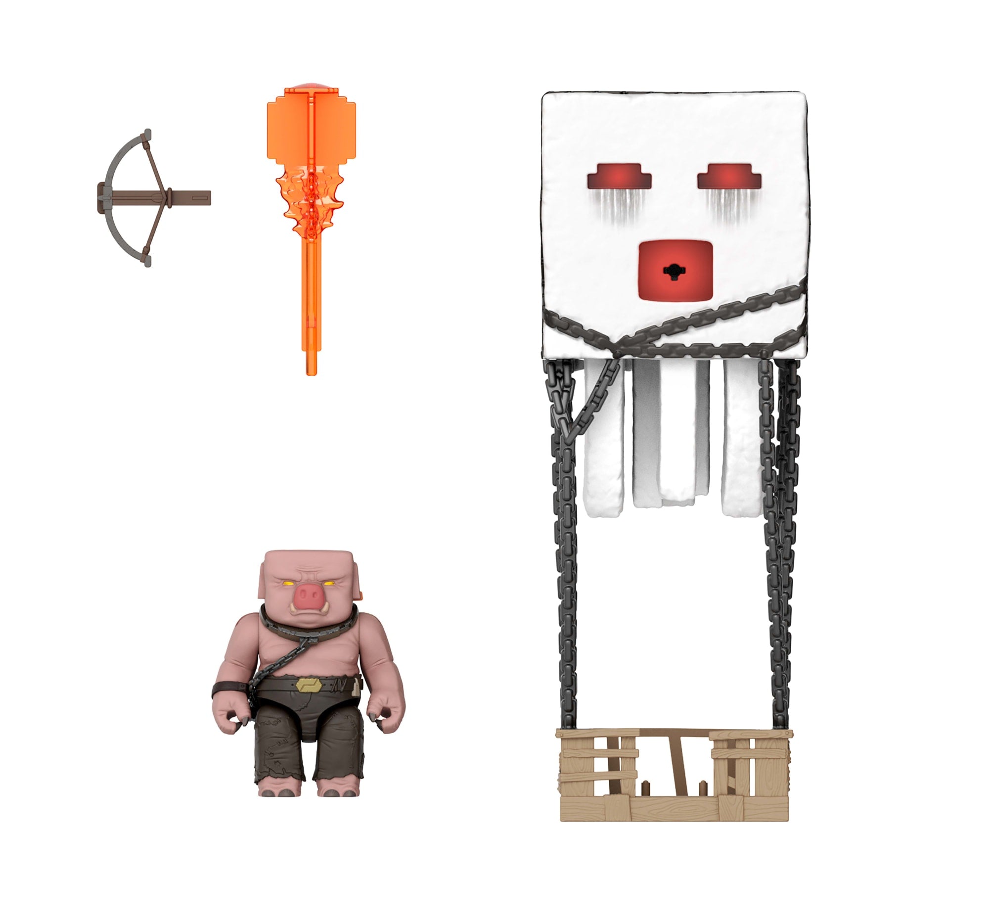 Minecraft Filme Figura de Brinquedo Ataque Explosivo do Ghast