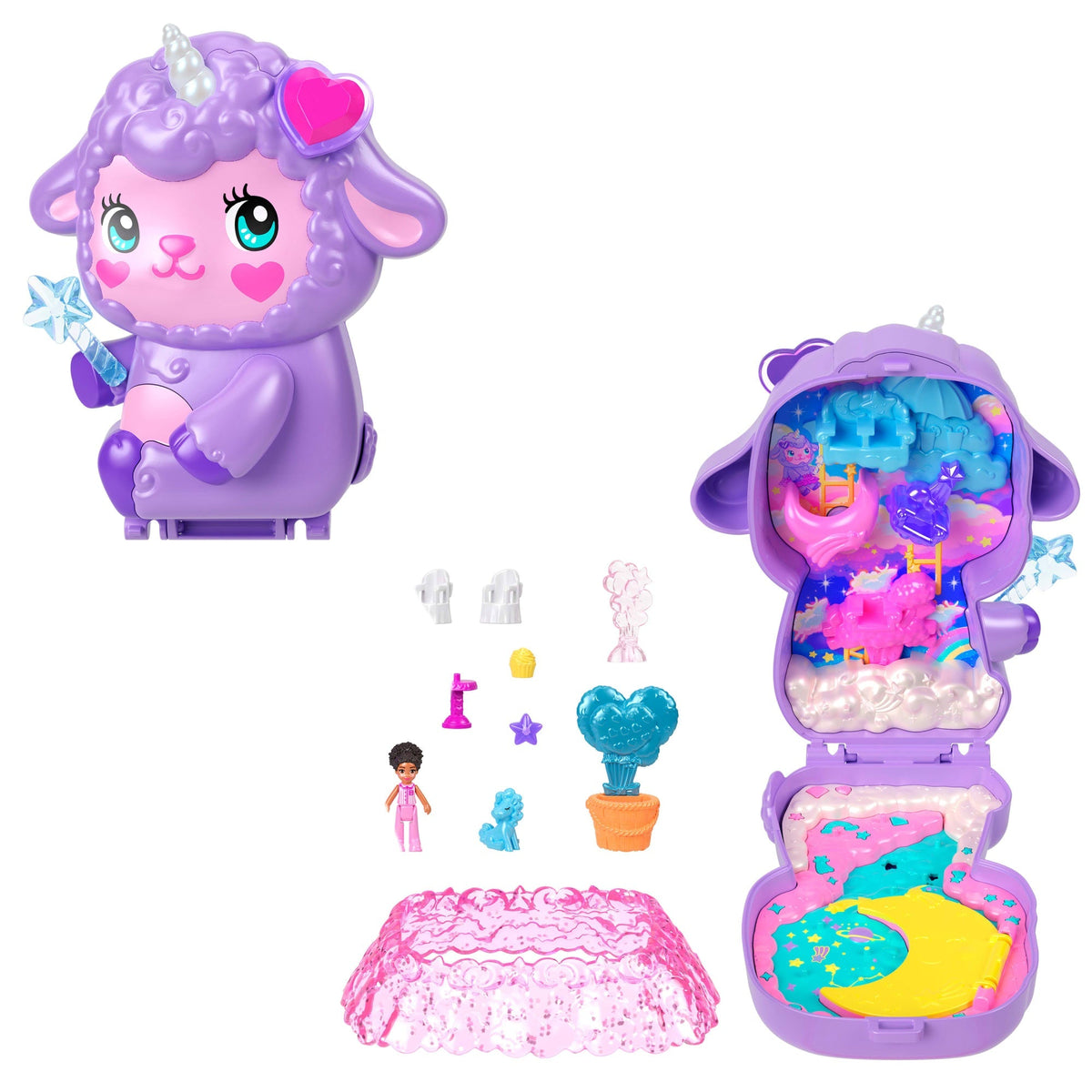 Polly Pocket Conjunto de Brinquedo Compacto Mundo dos Sonhos
