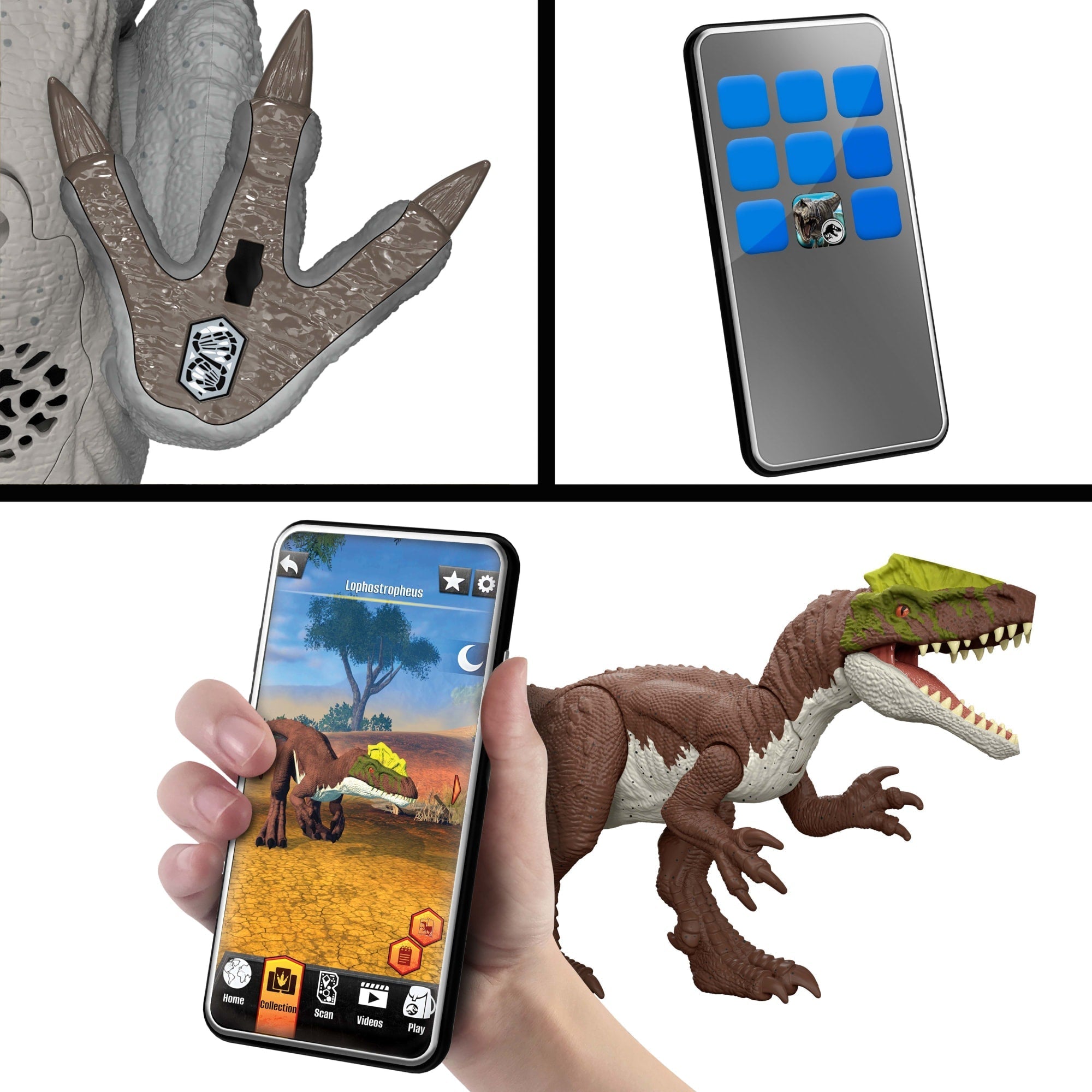 Jurassic World Dinossauro de Brinquedo Rebirth Rugido Selvagem Baryonyx