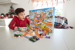 Hot Wheels Advent Calendar 2024, 8 Hot Wheels Toy Cars And 16 Accessories (24 Total Components)
