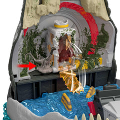Coffret de Jeu Mosasaure Jurassicworld: Renaissance de Luxe, 7Fonctions et Effets Sonores Interactifs, 6Micro Figurines