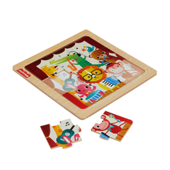 Fisher-Price Juguete para Bebés Mis Primeros Rompecabezas de Madera
