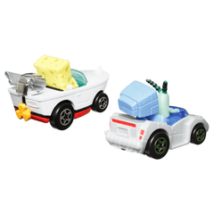 Hot Wheels RacerVerse Vehículo de Juguete Bob Esponja y Plankton