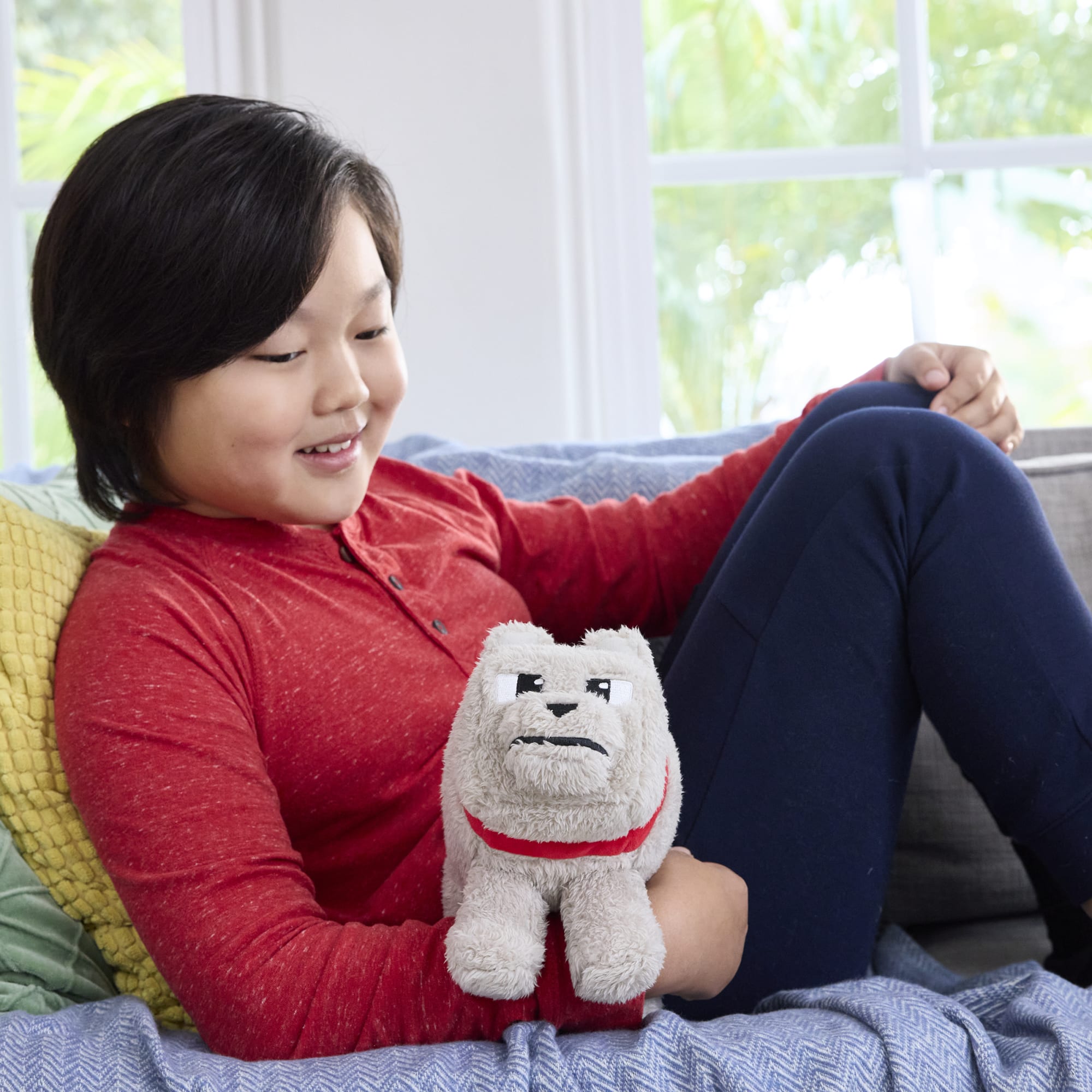 Minecraft Dennis The Wolf Plush Toy, 8-inch Collectible Soft Doll inspired By A Minecraft Movie