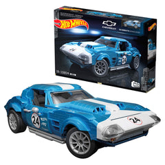 Mega-Hot Wheels-Coffret 63 Corvette Grand Sport de 1060Pièces